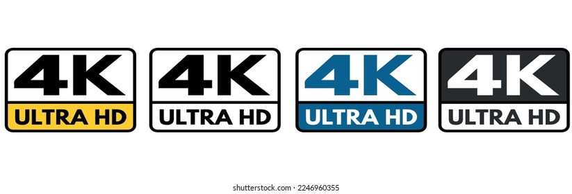 4k icon set,isolated on white background
