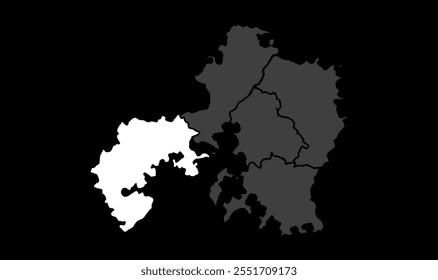 Mapa de 4k Jhansi, Distrito de Jhansi, Estado de Uttar Pradesh, República da Índia, Governo de Uttar Pradesh, Território indiano, Índia Oriental, política, aldeia, turismo