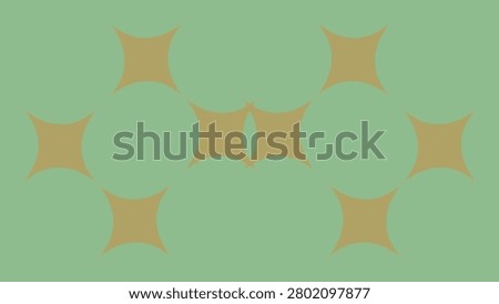 4K laptop and desktop wallpaper featuring two groups of stylishly arranged, faded orange, geometric shapes on a sage green backdrop. Pale orange and green, ultra-high definition (UHD) background for PCs.
