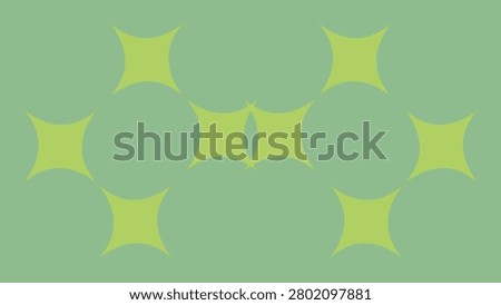 4K laptop and desktop wallpaper featuring two groups of stylishly arranged, faded yellow, geometric shapes on a sage green backdrop. Pale yellow and green, ultra-high definition (UHD) background for PCs.