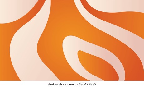 Fundo de fluido abstrato laranja 4K