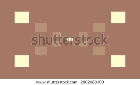 4K PC wallpaper with multi-sized, vivid and faded, warm beige rectangles arranged in an X-like pattern against a nice mocha mousse backdrop. Ultra-high definition (UHD) cream-on-chocolate laptop and desktop background.