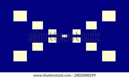 4K PC wallpaper with multi-sized, warm beige rectangles arranged in an X-like pattern against a nice navy blue backdrop. Ultra-high definition (UHD) cream-on-blue laptop and desktop background.