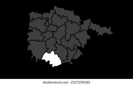 4k mapa de Rajgir, distrito de Nalanda, estado de Bihar, República de la India, gobierno de Bihar, territorio indio, India oriental, política, aldea, turismo