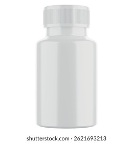 4K Render von Plastic Medicine Flasche