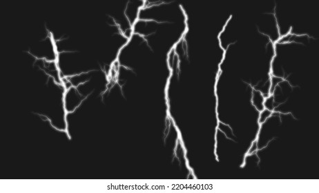 4K resolution 5 lightning background effect for editing photoshop illustrator.  