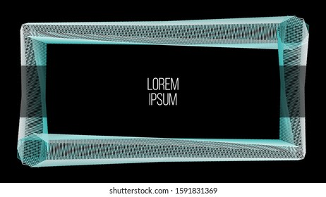 4K Resolution The Tunnel Abstract Geometry Modern Style Background
