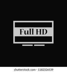 4k screen vector icon 10 eps