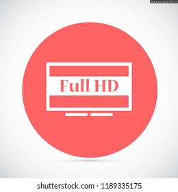 4k screen vector icon 10 eps