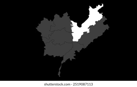 4k Thakurganj map, Kishanganj District, Bihar State, Republic of India, Government of Bihar, Indian territory, Eastern India, politics, village, tourism