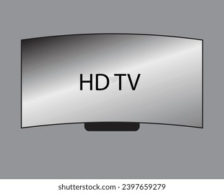 4K TV flat screen lcd or oled, plasma, realistic illustration, White blank monitor mockup. wide flatscreen monitor hanging on the wall