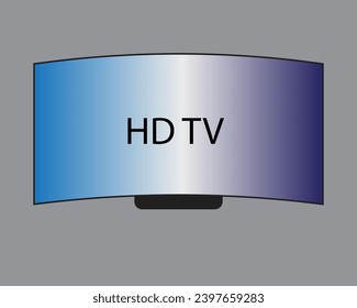 4K TV flat screen lcd or oled, plasma, realistic illustration, White blank monitor mockup. wide flatscreen monitor hanging on the wall