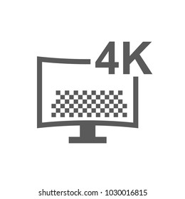 4k tv icon