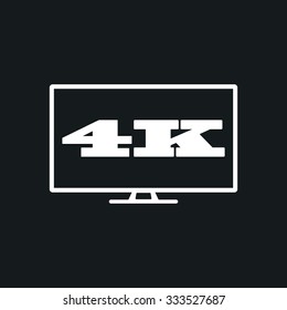 4K TV icon.
