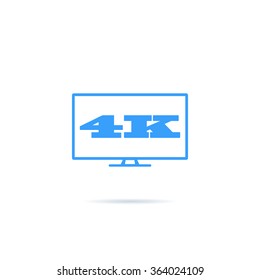 4K TV icon.