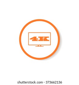 4K TV icon.