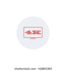 4K TV icon.