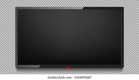 4k tv screen vector. LCD or LED tv screen