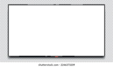 4k tv screen vector. LCD or LED tv screen