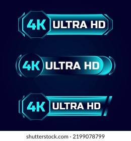 4k Ultra Hd Banner Vector Stock Vector (Royalty Free) 2199078799 ...