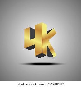 4k ultra hd icon vector illustration