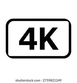 4k ultra hd resolution label