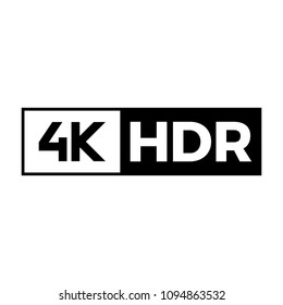 4k Ultra Hd Symbol High Definition Stock Vector (Royalty Free ...