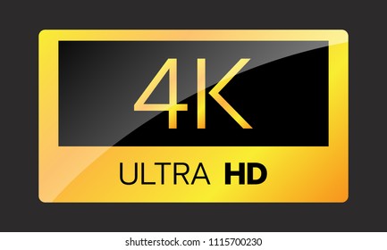 4K Ultra HD Symbol logo