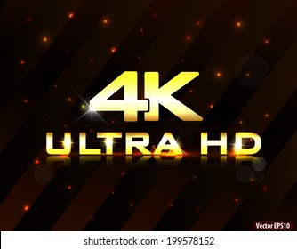 4k ultra hd TV screen - vector eps10