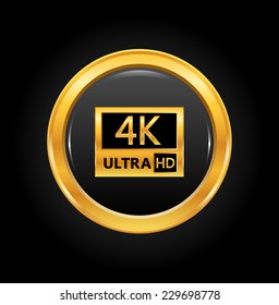 4K ultra HD web button