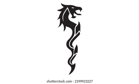 4k vector dragon, art, illustration, tattoo