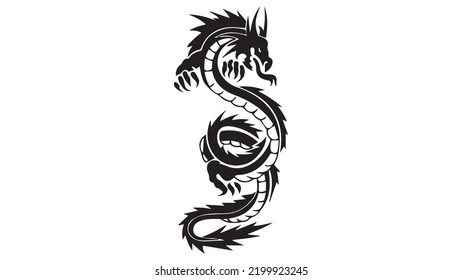 4k vector dragon, art, illustration, tattoo