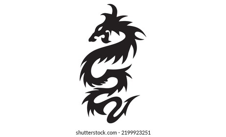 4k vector dragon, art, illustration, tattoo