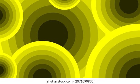 Fondo abstracto de círculo amarillo de 4 k para el fondo del escritorio u otros
