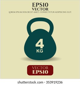 4Kg Kettlebell icon