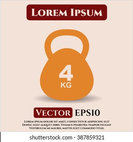 4Kg Kettlebell icon