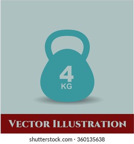 4Kg Kettlebell symbol