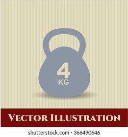 Símbolo de Kettlebell de 4 Kg
