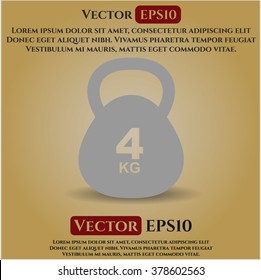 Símbolo de Kettlebell de 4 Kg