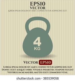 Símbolo de Kettlebell de 4 Kg
