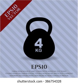 4Kg Kettlebell symbol