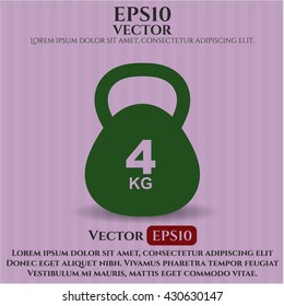 4Kg Kettlebell symbol