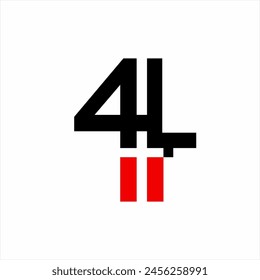 4L logo design with a cross in negative space.