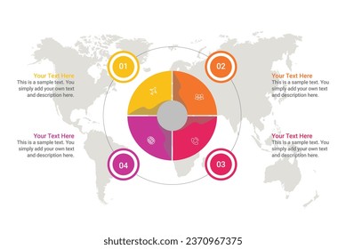 4-Part Circle PowerPoint Diagram - PresentationGO