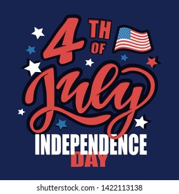 4th, america, american, background, banner, blue, brush, card, celebrate, celebration, day, design, event, flag, flyer, fourth, freedom, greeting, hand, happy, holiday, illustration, image, independen