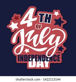 4th, america, american, background, banner, blue, brush, card, celebrate, celebration, day, design, event, flag, flyer, fourth, freedom, greeting, hand, happy, holiday, illustration, image, independen