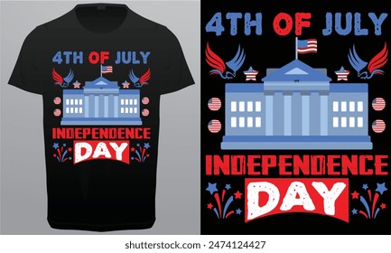 4th fo July Independence Day Royalty free vector T-shirt Design