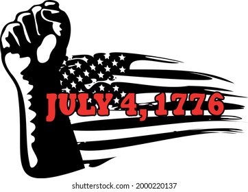 4th july 1776 independence day vektor