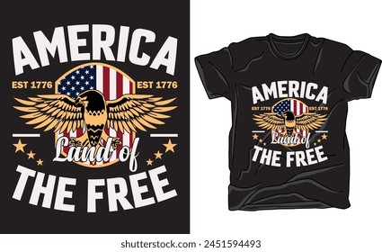  4th of July 1776 independence day t-shirt design. Typography t-shirt design-USA Independence day t-shirt design. Graphic vector print for t shirt and background print design.