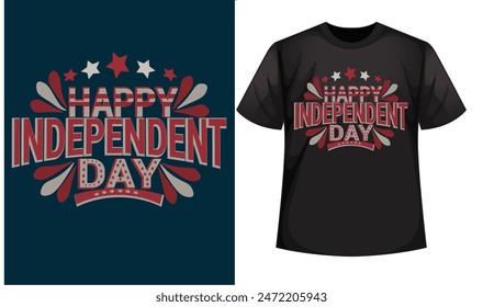 4th of July 1776 independence day t-shirt design. Typography t-shirt design-USA Independence day t-shirt design. Graphic vector print for t shirt and background print design.